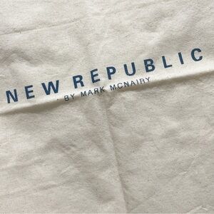 NEW REPUBLIC BY MARK MCNAIRY Dust Bag Drawstring Shoes Accessories 13” X 15”